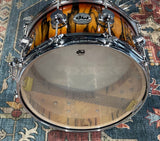 Dw Collectors Exotic 6.5x14 Snare Drum - Toasted Black Edges Over Ivory Ebony