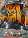 Dw Collectors Exotic 6.5x14 Snare Drum - Toasted Black Edges Over Ivory Ebony