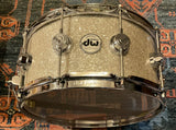 DW 6.5x14 Collectors Series Cherry/Spruce Snare Drum - Broken Glass