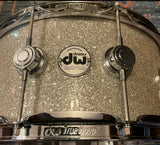 DW 6.5x14 Collectors Series Cherry/Spruce Snare Drum - Broken Glass