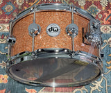 DW Collectors Series 6.5x14 Maple/Mahogany Snare Drum - Champagne Glass