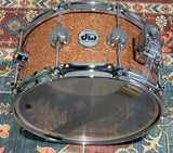 DW Collectors Series 6.5x14 Maple/Mahogany Snare Drum - Champagne Glass