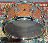 DW Collectors Series 6.5x14 Maple/Mahogany Snare Drum - Champagne Glass