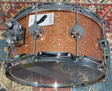 DW Collectors Series 6.5x14 Maple/Mahogany Snare Drum - Champagne Glass