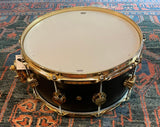 Dw Collectors 6.5 x 14 Aluminum 3mm Snare Drum - Black Powder Coated w/Gold Hw