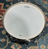 Slingerland Radio King Solid Maple Snare Drum, 5.5 X 14, Blue and Silver Lacquer