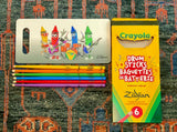 Zildjian x Crayola Pack, 6 Kids Drumsticks with Practice Pad