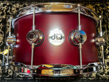 DW 6.5" x 14" Collector's Series SSC Maple Shell Snare Drum - Cherry w/ Chrome