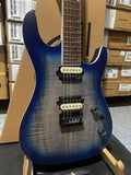 Cort KX Series Open Pore 6 String Electric Guitar - Open Pore Cobalt Burst