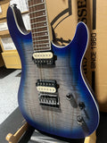 Cort KX Series Open Pore 6 String Electric Guitar - Open Pore Cobalt Burst