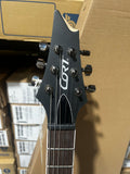 Cort KX Series Open Pore 6 String Electric Guitar - Open Pore Cobalt Burst