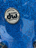 DW Collector’s Series Maple/Mahogany 5 Pc Drum Kit - Blue Glass W/BN HW