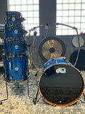 DW Collector’s Series Maple/Mahogany 5 Pc Drum Kit - Blue Glass W/BN HW