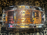 Ludwig LC660K Hammered Copper Phonic 5x14" 10-Lug Snare Drum - Polished Copper
