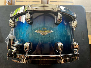 Tama 8" x 14" Starclassic Maple Snare Drum - Molten Electric Blue Burst / Chrome Hardware