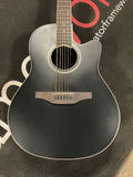 Ovation Applause AB24-5S Mid-Depth Acoustic-Electric Guitar - Black
