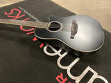 Ovation Applause AB24-5S Mid-Depth Acoustic-Electric Guitar - Black