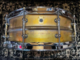 Mint Ludwig 14" x 5" Raw Brass Phonic Snare Drum w/Tube Lugs