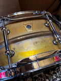 Mint Ludwig 14" x 5" Raw Brass Phonic Snare Drum w/Tube Lugs