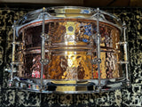 Ludwig LC662KT Hammered Copper Phonic 6.5" x 14" 10-Lug Snare Drum with Tube Lugs