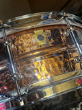 Ludwig LC660KT Hammered Copper Phonic 5x14" 10-Lug Snare Drum with Tube Lugs
