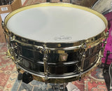 Ludwig 14x5 Black Beauty Snare Drum with Brass Hardware and Tube Lugs