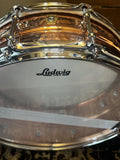 Ludwig LC660KT Hammered Copper Phonic 5x14" 10-Lug Snare Drum with Tube Lugs