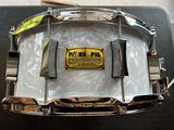 Pork Pie 6.5" x 14" USA Custom Snare Drum - Vintage Pearl with Rings