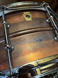 Ludwig LC663T Copper Phonic 6.5x14" 10-Lug Snare Drum with Tube Lugs - Raw Copper