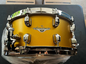 Tama 6.5" x 14" Starclassic Maple Snare Drum - Satin Aztec Gold Metallic / Chrome Hardware