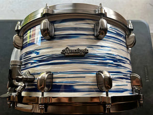 Tama 8" x 14" Starclassic Snare Drum - Blue & White Oyster / Smoked Black Nickel Hardware