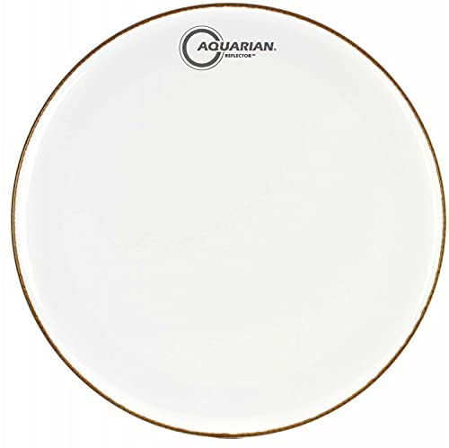 Aquarian Drumheads Ice White Reflector Superkick Bass Drumhead - 24