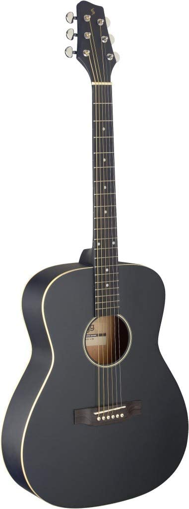 Stagg Auditorium Guitar with Basswood Top - Black