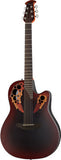 Ovation Celebrity Elite Acoustic-Electric Guitars (Ruby Red /Reverse Red Burst)