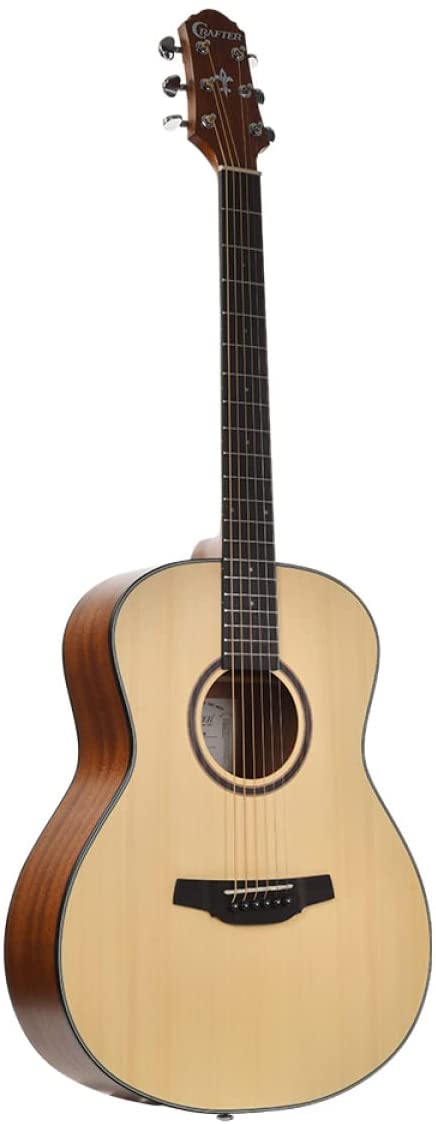 Crafter Guitars 6 String Acoustic Guitar, Right, Natural (HT100-N)