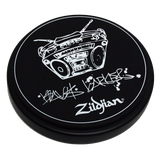ZILDJIAN 6" TRAVIS BARKER PRACTICE PAD BUNDLE W/ SJC JOSH DUN SIGNATURE DRUM KEY