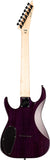 ESP 7 String LTD SH-207 Brian “Head” Welch Signature Series Electric Guitar - See Thru Purple, Right, (LSH207FMSTP)