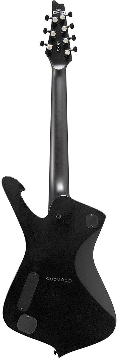 Ibanez Iron Label Iceman 7-string Guitar - Black Flat – Mugan Music Group