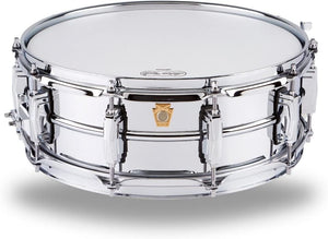 Ludwig LM400 Smooth Chrome Plated Aluminum 5" x 14" Snare Drum with Imperial Lugs