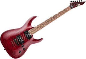 ギター ESP MA-200NT ESP LTD MH-200QM NT Electric Guitar - See Thru Black Cherry