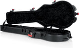 Gator Cases Molded Flight Case For Les Paul Electric Guitar With TSA Approved Locking Latch (GTSA-GTRLPS)