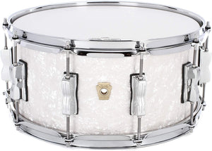Ludwig Classic Maple Snare Drum - 6.5" X 14' White Marine Pearl