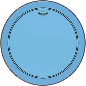 Remo Powerstroke P3 Colortone Blue Bass Drumhead, 18"