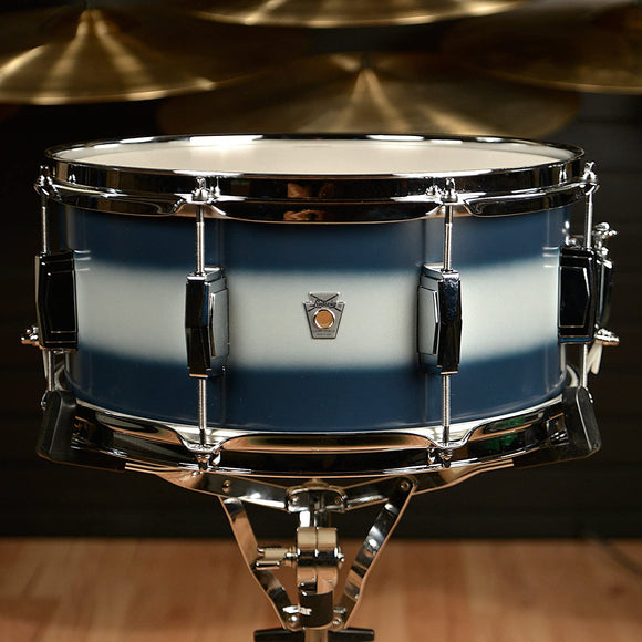 Ludwig 6.5x14 Club Date Vintage Snare Drum Blue/Silver Duco