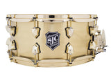 SJC Custom Drums Alpha Brass Snare Drum - 6.5" x14"
