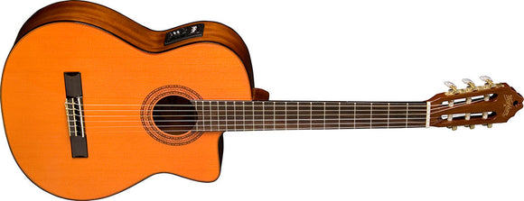 Washburn Classical Series Cutaway Nylon String Classical Acoustic-Electric Guitar