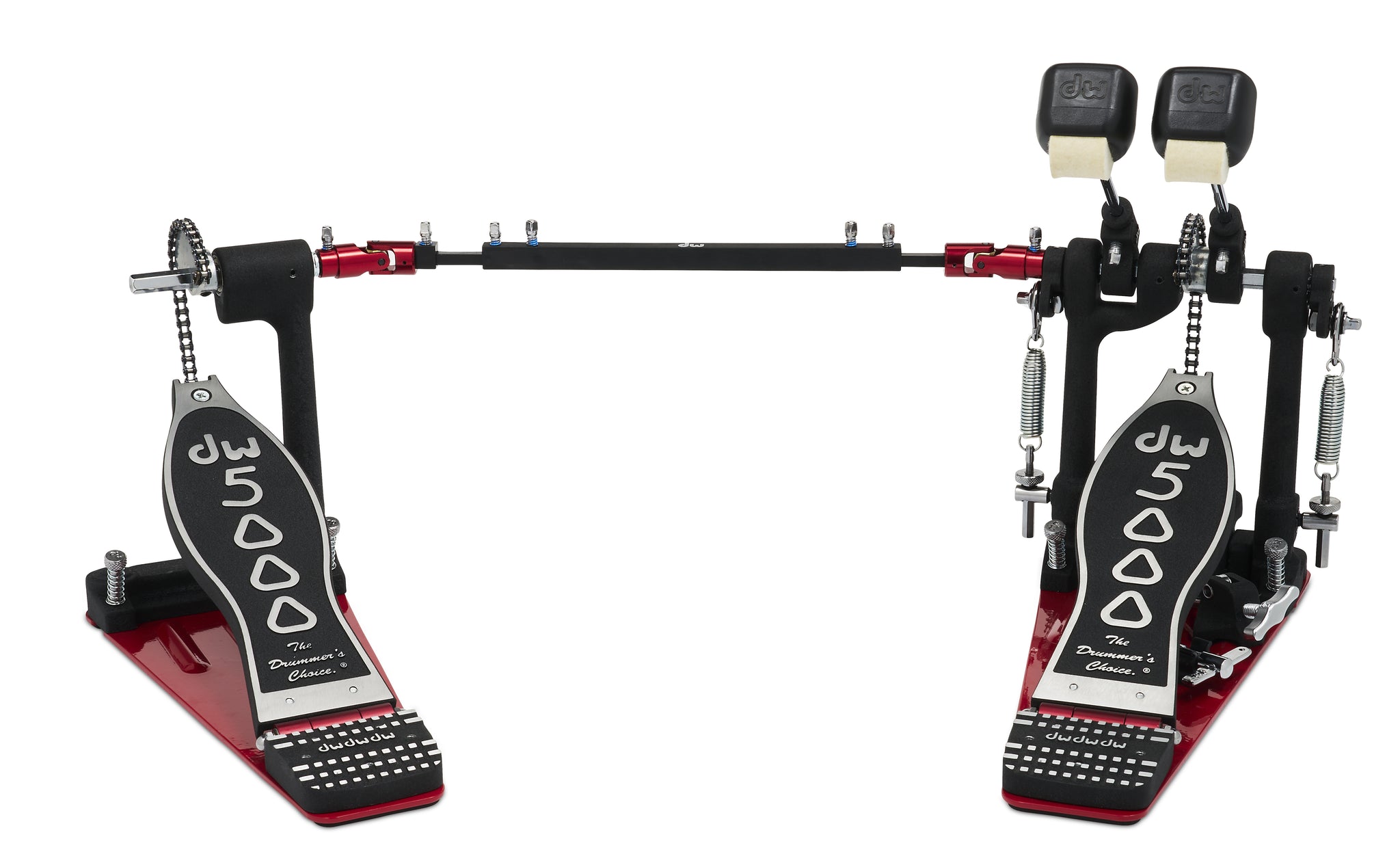 DW 5000 Series Double Bass Drum Pedal w/Bag, Single Chain, Narrow Footboard