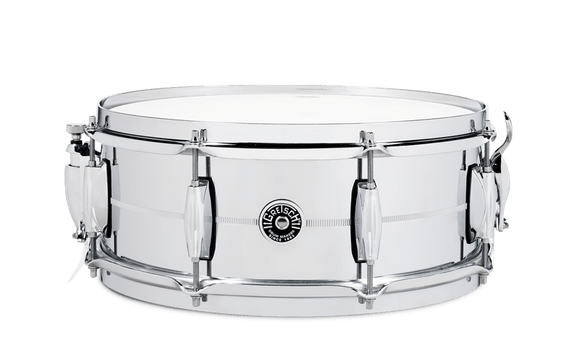 Gretsch chrome deals over brass 14x5