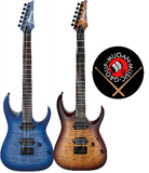 Ibanez RGA42FM Electric Guitars (Blue Lagoon Burst Flat / Dragon Eye Blast Flat)