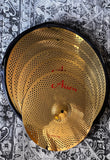 Aisen Low volume cymbal set 14" Hi hats - 16/18" Crash - 20" ride and bag - Gold